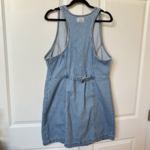 Levi's Rio Denim Dress Womens XL Blue Denim Full Zip Western Coastal Cowgirl - Picture 7 of 12